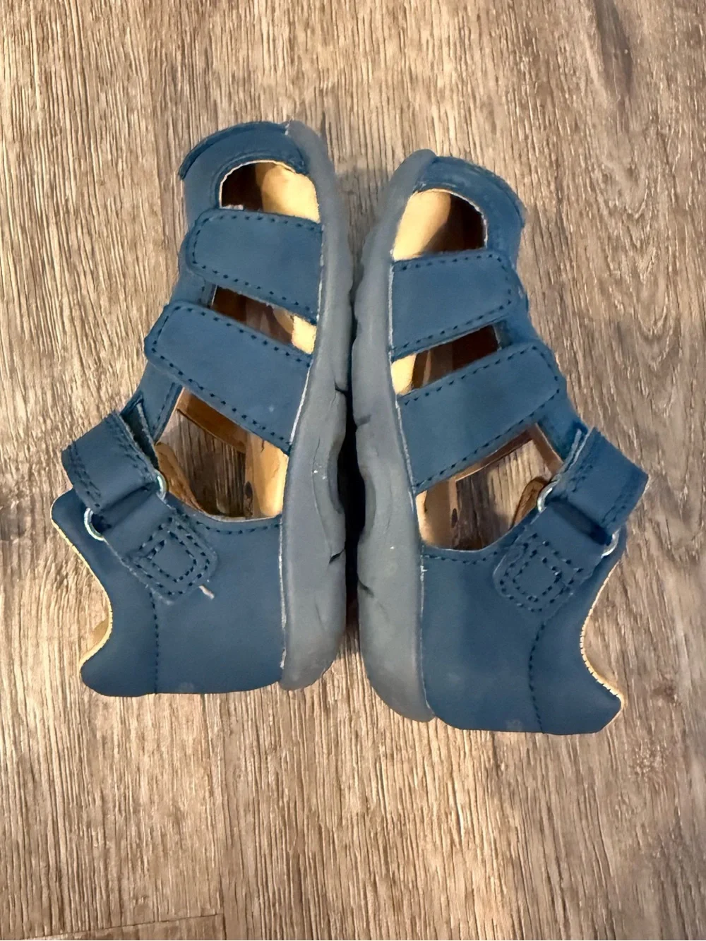 Stride Rite SRTech Archie Sandal Shoes Boys Size 5M Toddler Blue Leather Comfort